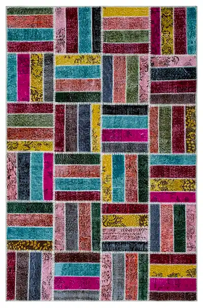 Apex Patchwork Unique Multi Naturel 26478 160 cm X 247 cm