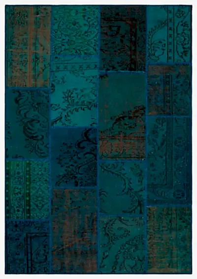 Apex Patchwork Unique Turkuaz 33907 160 cm X 230 cm