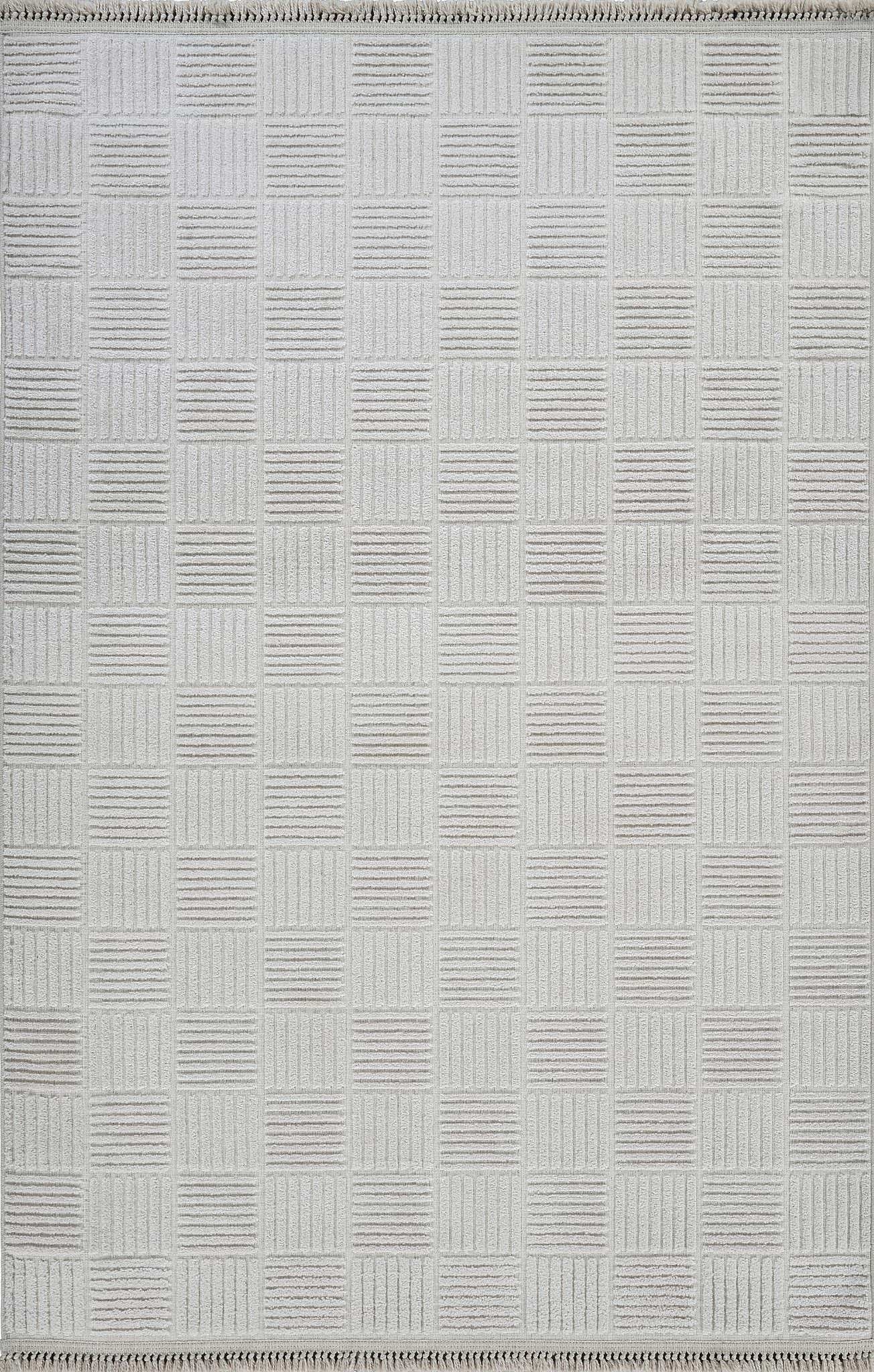 Anemon Kesme Halı (Özel Ölçü) - 6822 Krem