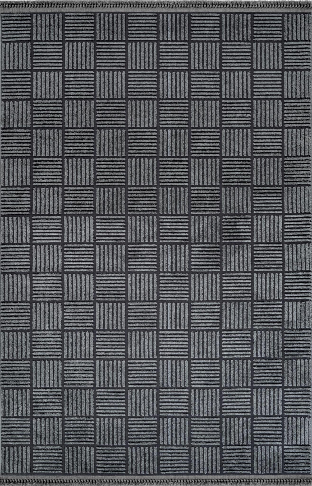 Anemon Kesme Halı (Özel Ölçü) - 6825 Antrasit