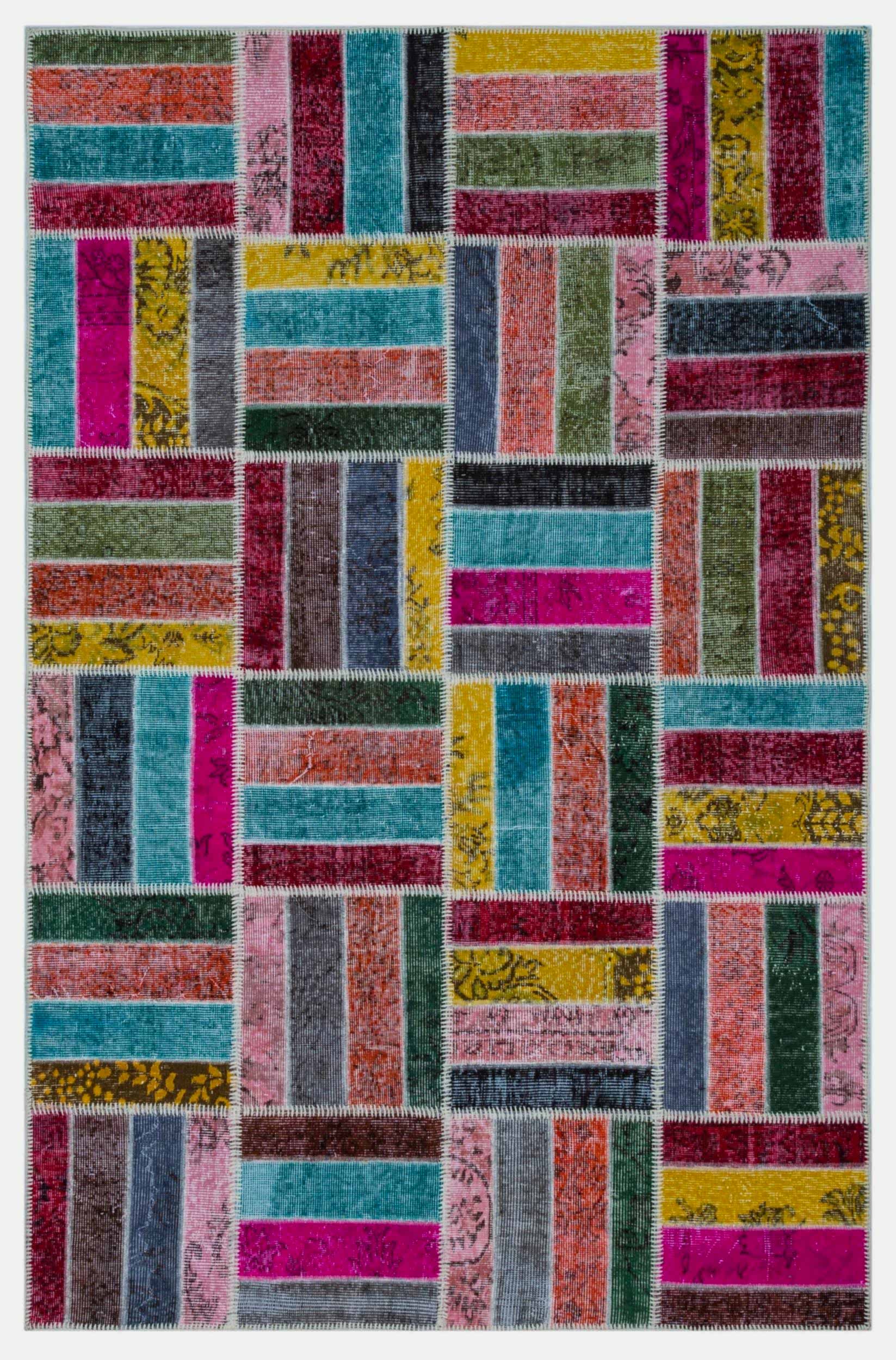 Apex Patchwork Unique Multi Naturel 26478 160 cm X 247 cm