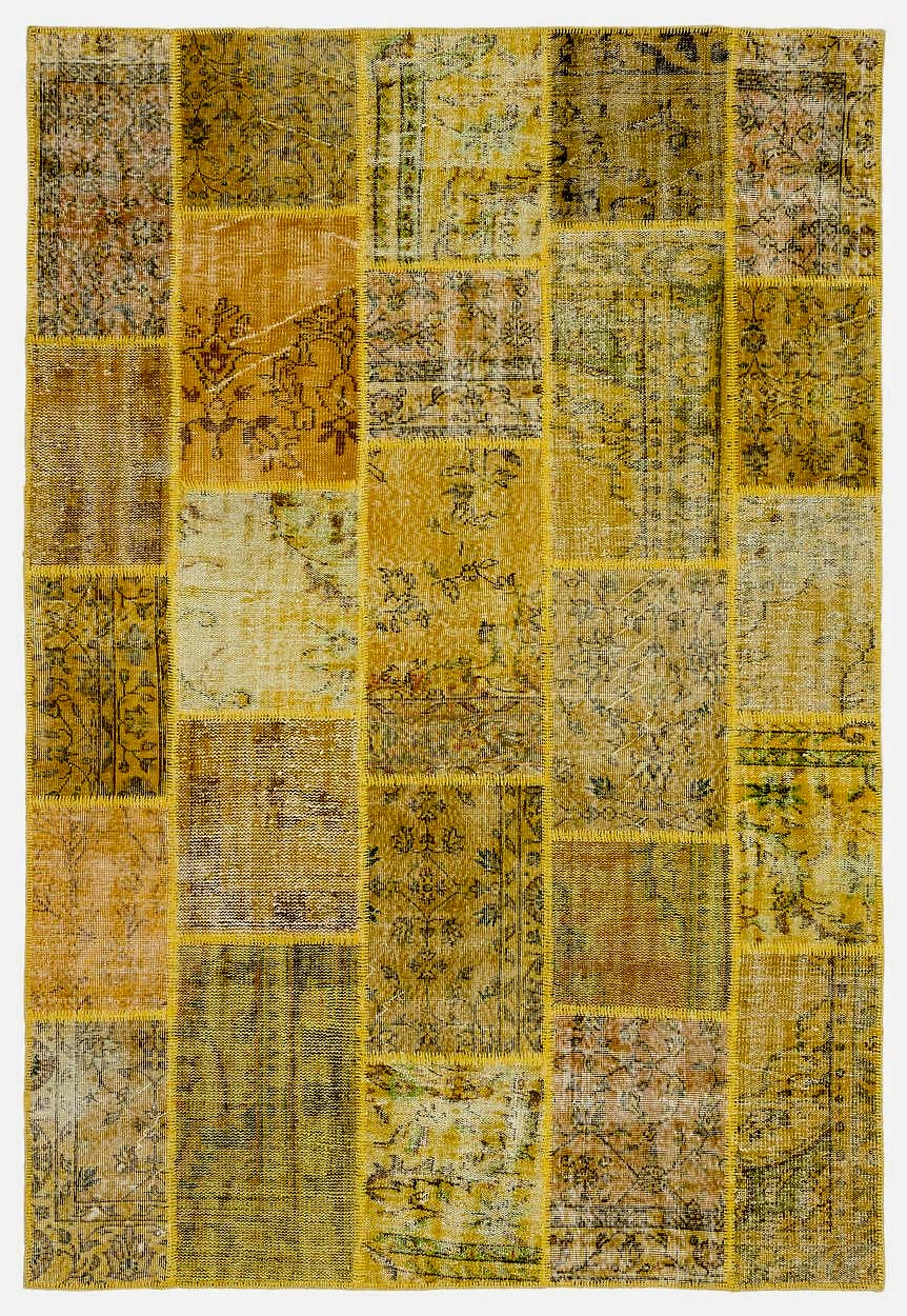 Apex Patchwork Unique Sarı 34174 191 cm X 280 cm