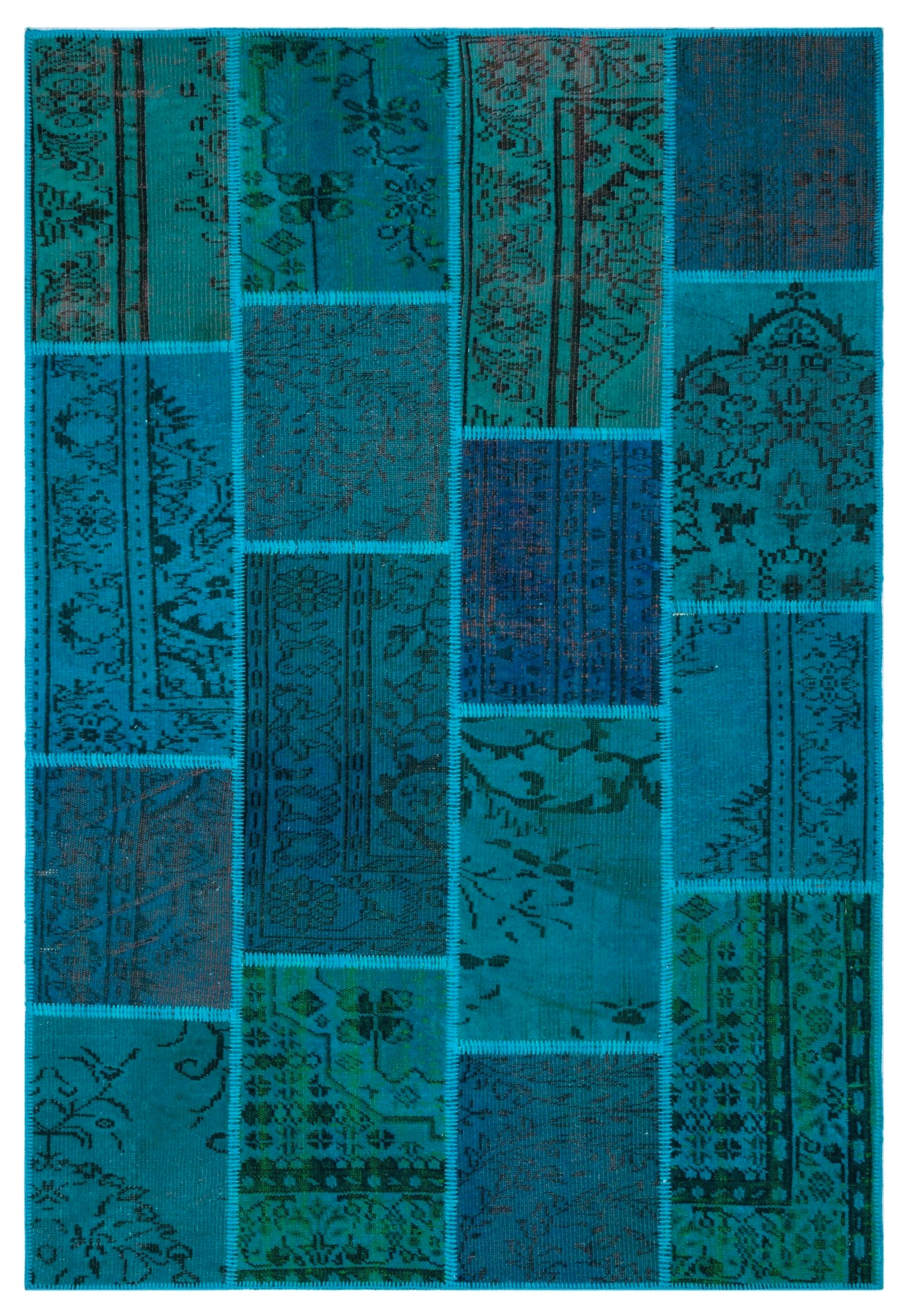 Apex Patchwork Unique Turkuaz 26539 158 cm X 232 cm