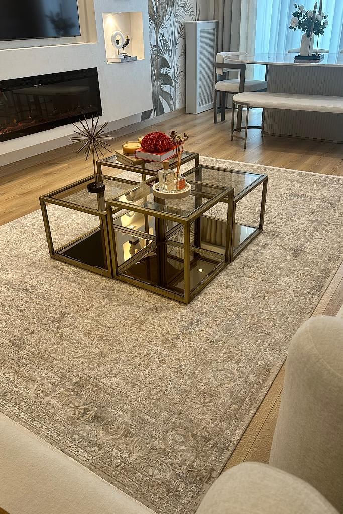 Aura 2871 Gri - Makine Halısı