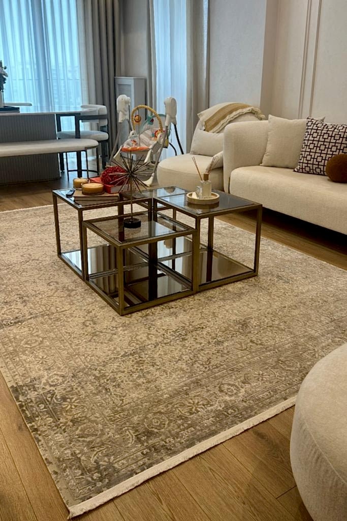 Aura 2871 Gri - Makine Halısı