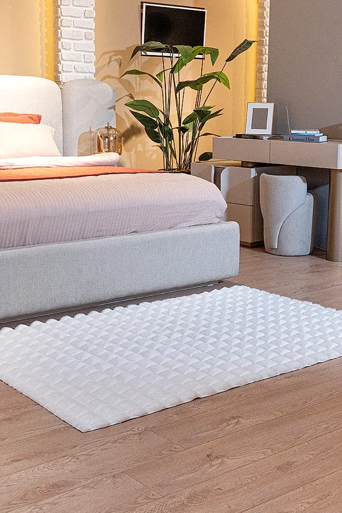 Diamante 7001 Beyaz - Dekoratif Halı