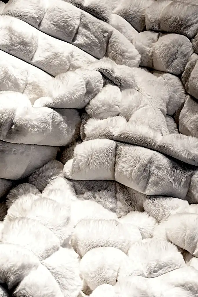 Diamante Kesme Halı (Özel Ölçü) - 7001 Beyaz