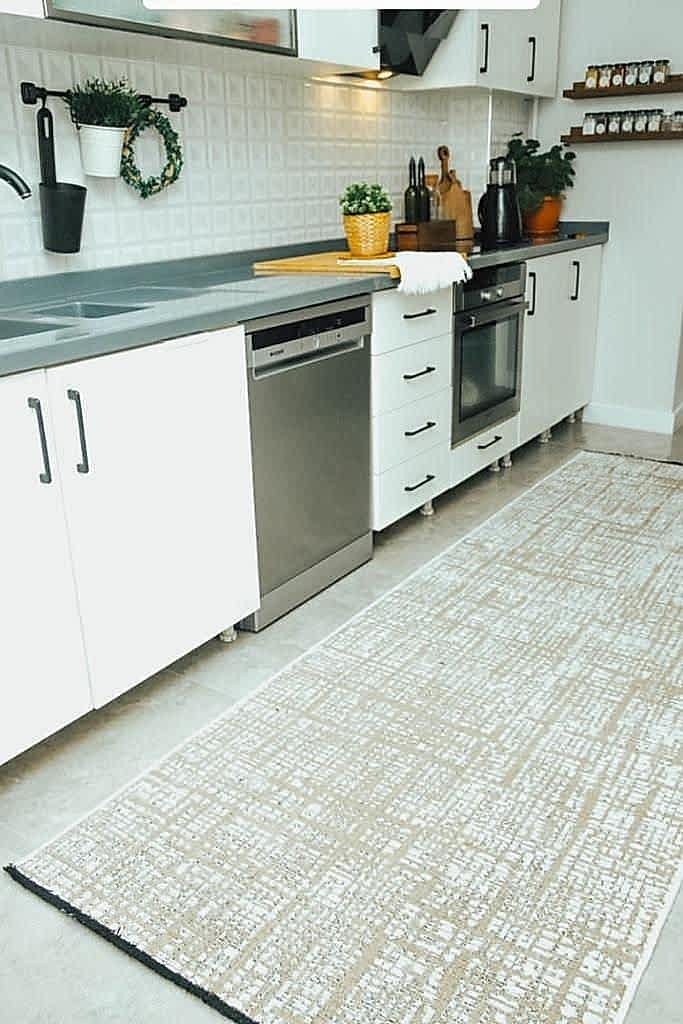 Gloria Kesme Halı (Özel Ölçü) - 4011 Beyaz