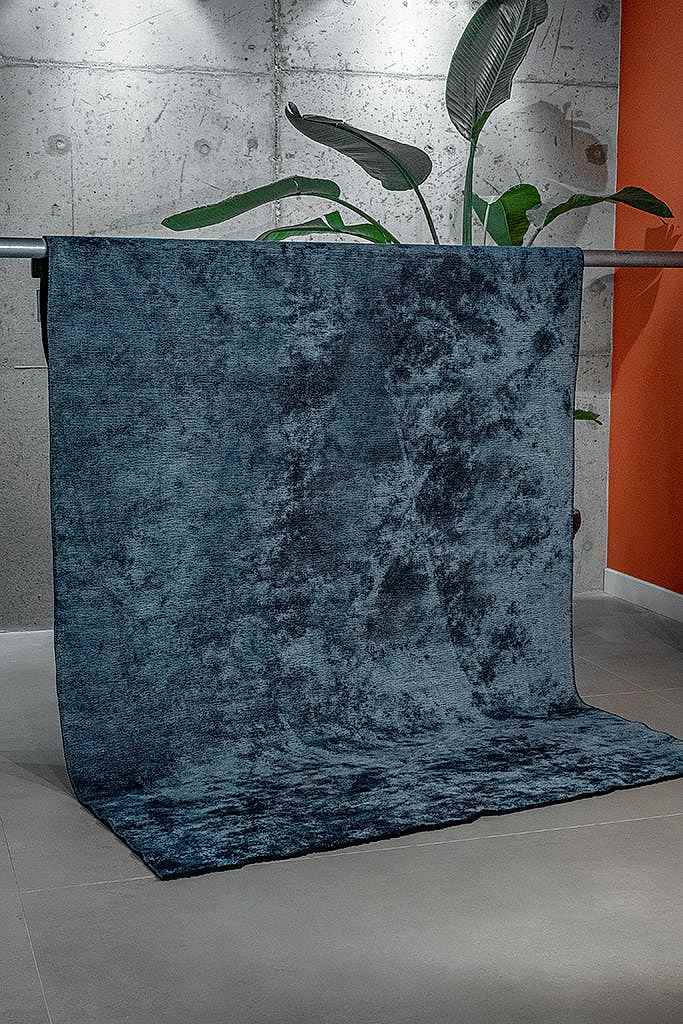 Hare Plus 8917 Mavi - Makine Halısı