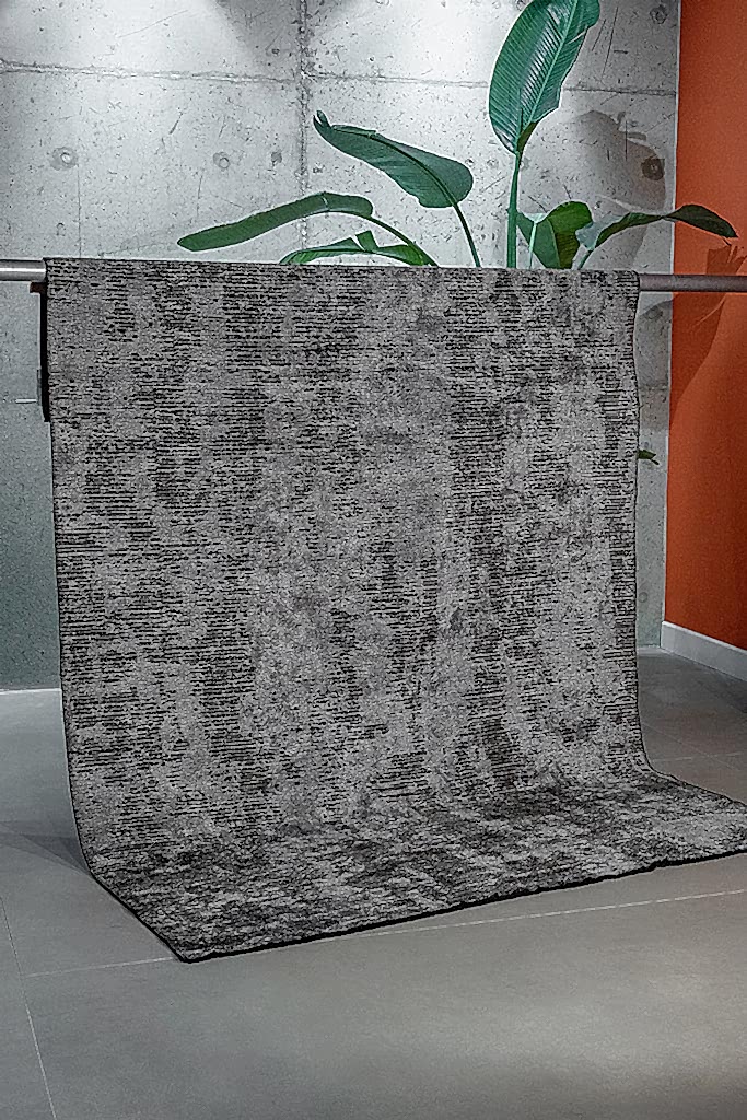 Hare Premium 1341 Krem - Koyu Gri - Makine Halısı