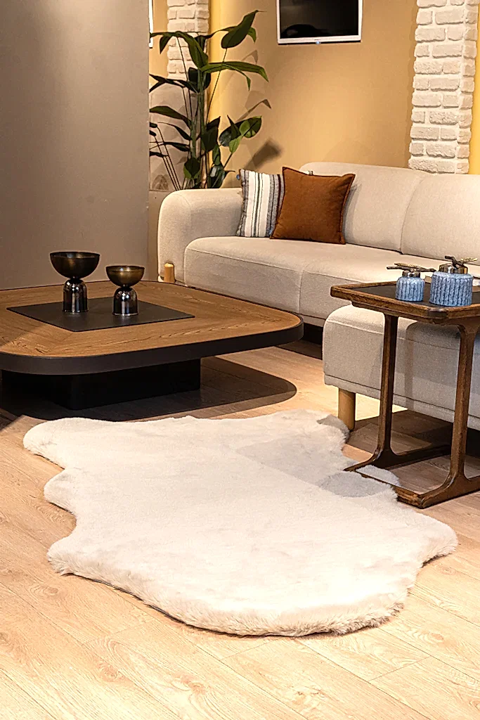 Palma Kesme Halı (Özel Ölçü) - Vizon