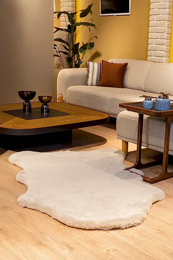 Palma Kesme Halı (Özel Ölçü) - Vizon