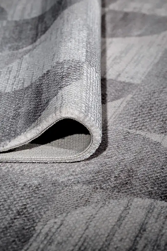 Truva Kesme Halı (Özel Ölçü) - 6621TR Gri