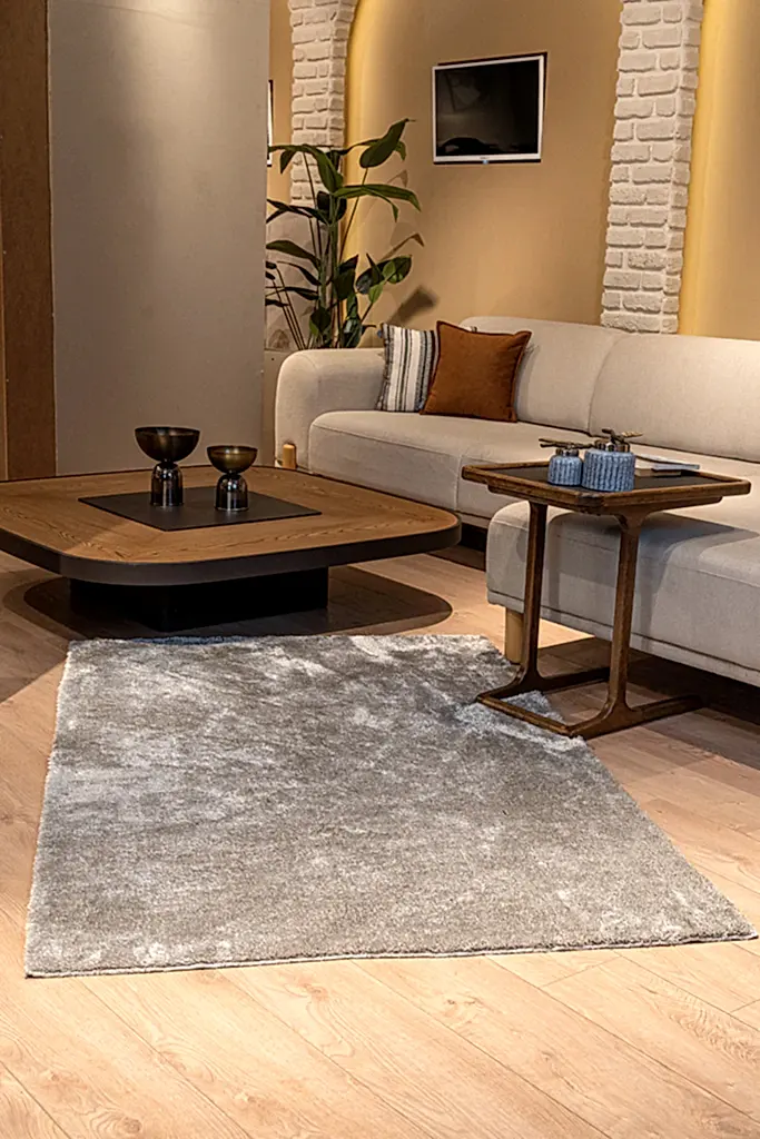 Vega Kesme Halı (Özel Ölçü) - Gri