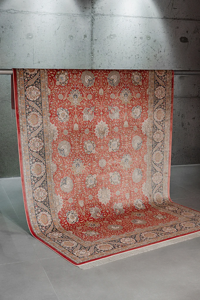 Vendome Palace 5421 Kiremit Lacivert - Makine Halısı