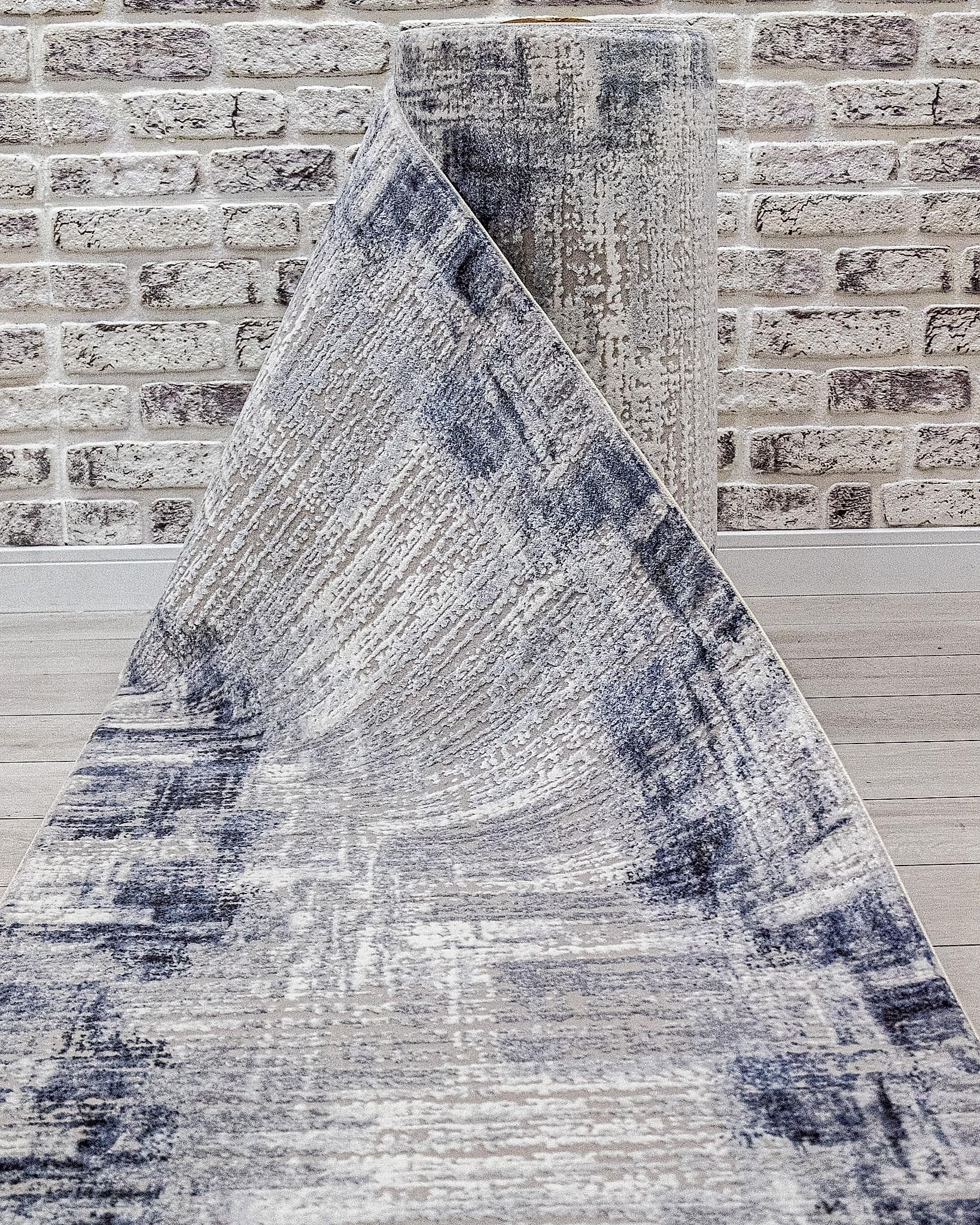 Vivaldi Kesme Halı (Özel Ölçü) - 9721 Mavi