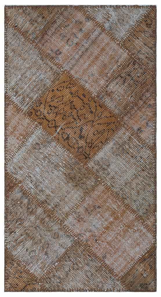 Apex Patchwork Halı Kahve 24717 80 x 150 cm