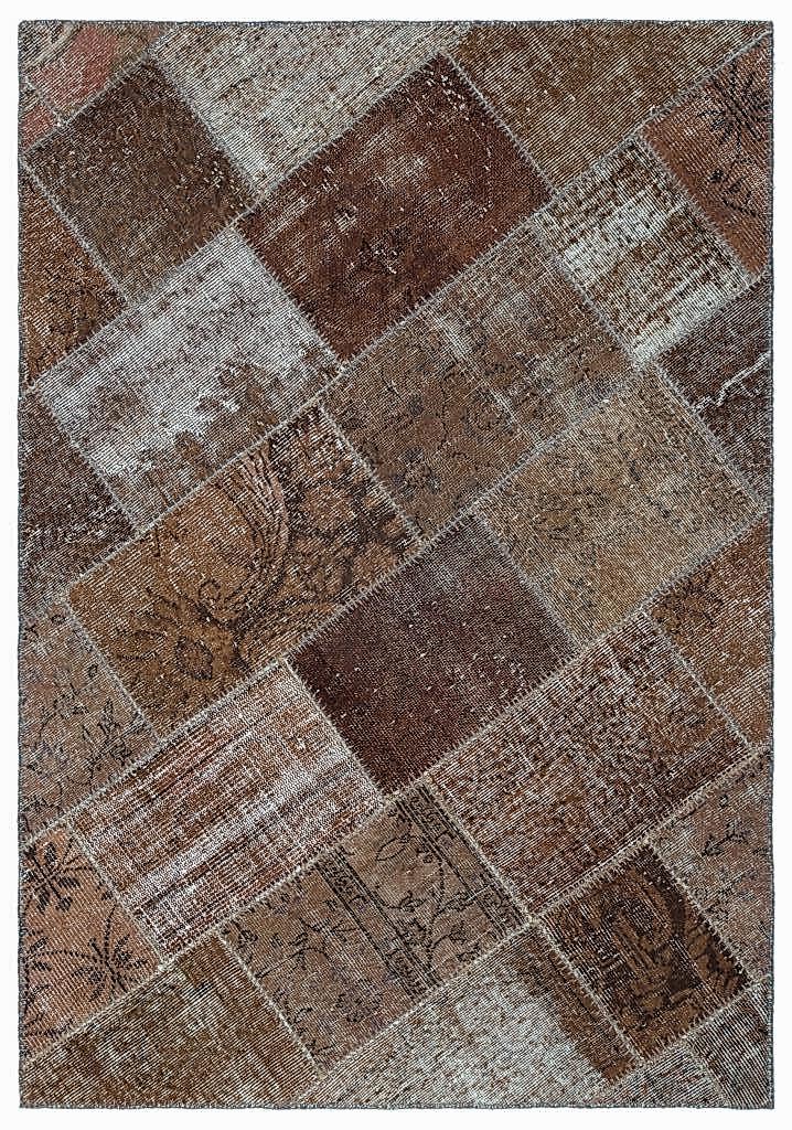 Apex Patchwork Halı Kahve 25106 120 x 180 cm