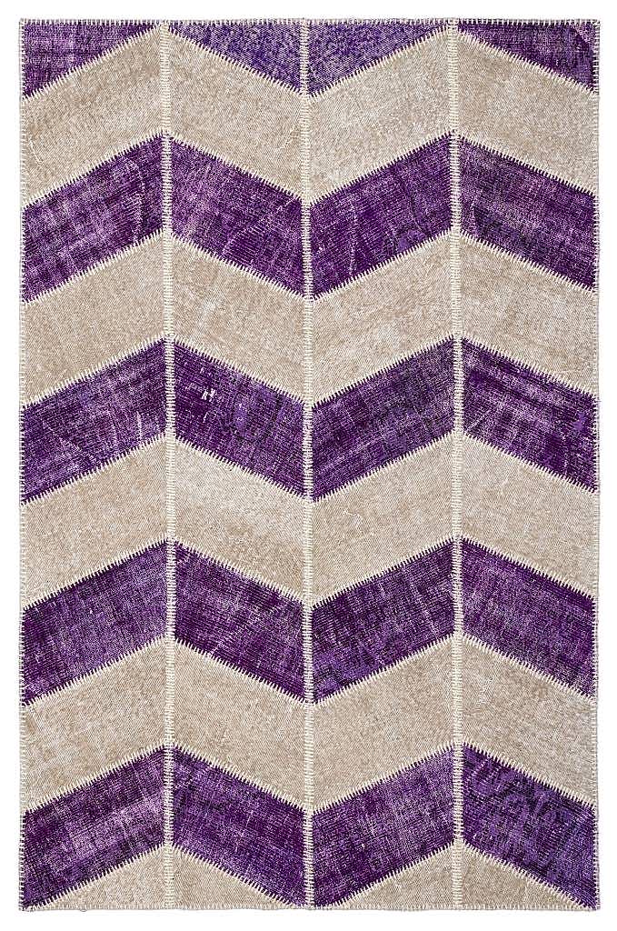 Apex Patchwork Halı Mor 2024 160 x 230 cm