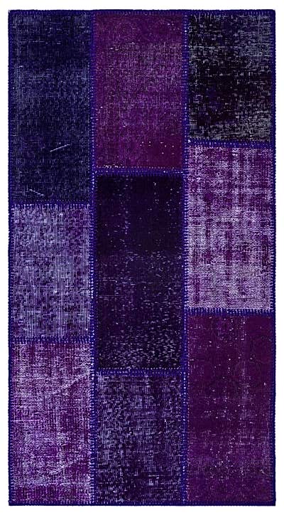 Apex Patchwork Halı Mor 25948 80 x 150 cm