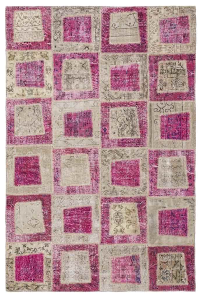Apex Patchwork Halı Pembe 2022 160 x 230 cm