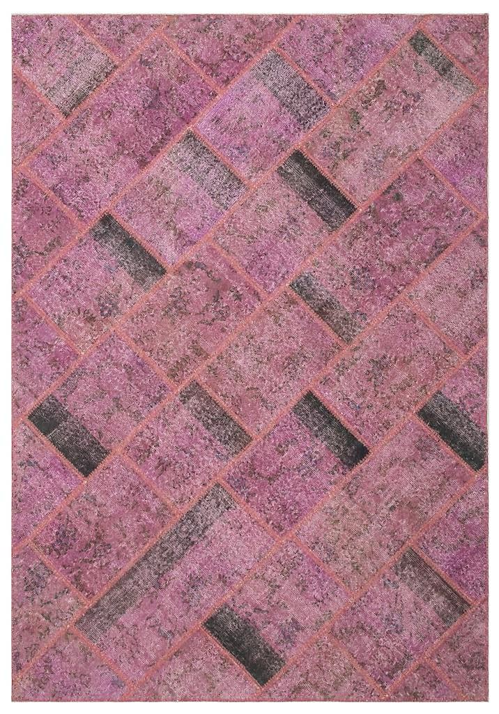 Apex Patchwork Halı Pembe 21576 160 x 233 cm