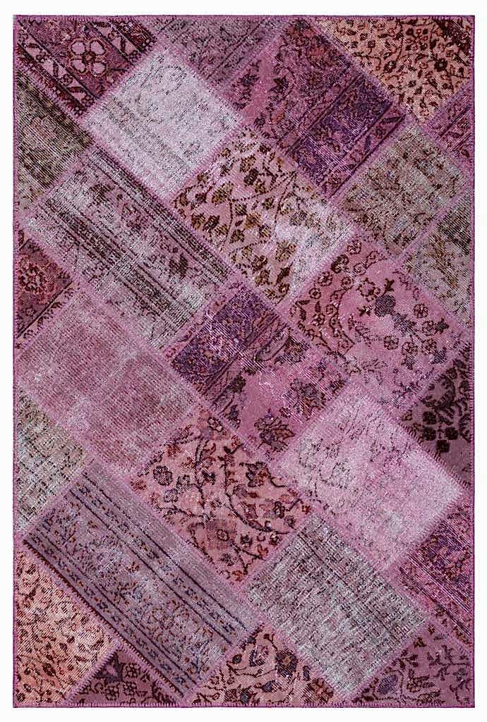 Apex Patchwork Halı Pembe 26651 120 x 180 cm