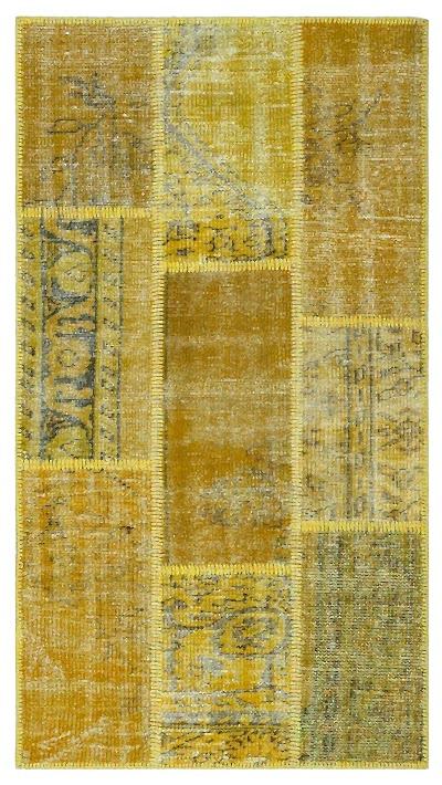 Apex Patchwork Halı Sarı 26163 80 x 150 cm