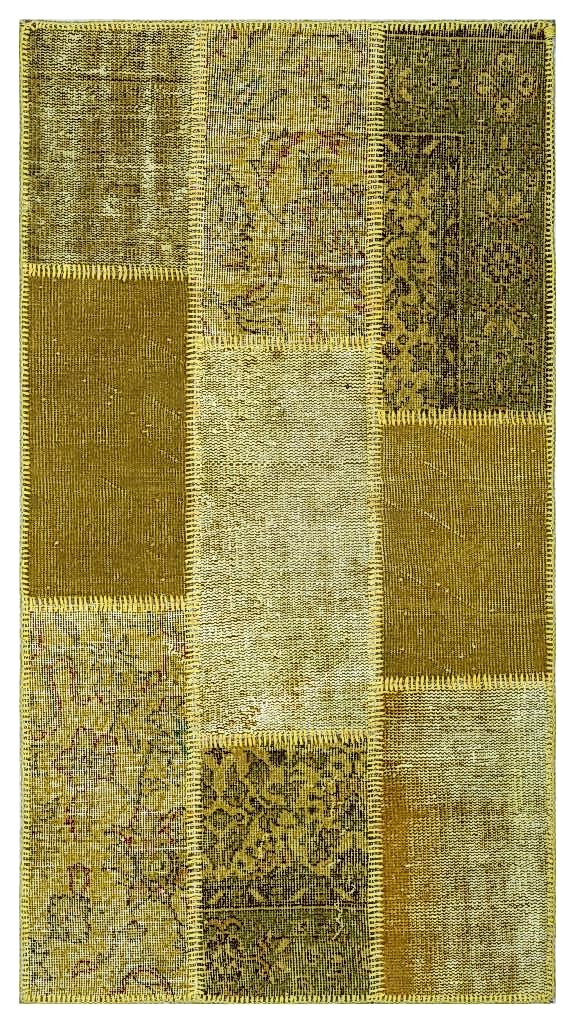 Apex Patchwork Halı Sarı 26187 80 x 150 cm