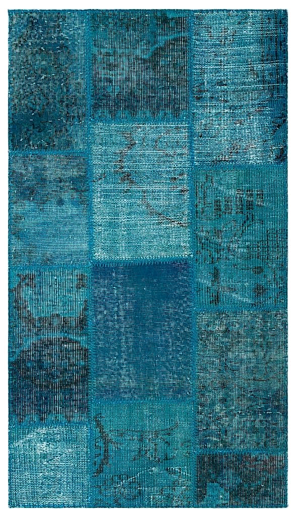 Apex Patchwork Halı Turkuaz 21329 83 x 147 cm