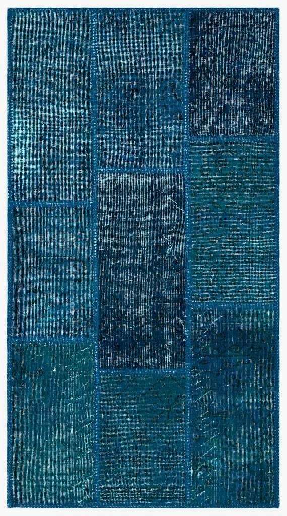 Apex Patchwork Halı Turkuaz 24740 80 x 150 cm