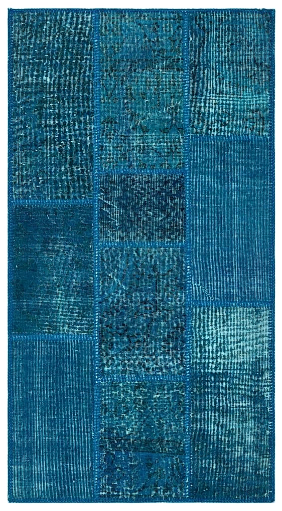 Apex Patchwork Halı Turkuaz 24746 80 x 150 cm