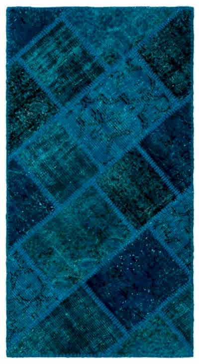 Apex Patchwork Halı Turkuaz 25057 80 x 150 cm