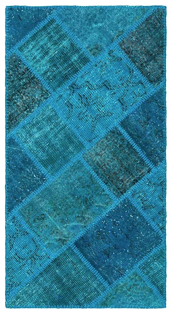 Apex Patchwork Halı Turkuaz 25057 80 x 150 cm