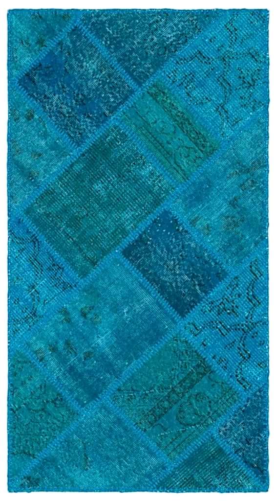 Apex Patchwork Halı Turkuaz 25064 80 x 150 cm