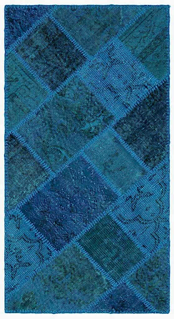 Apex Patchwork Halı Turkuaz 25065 80 x 150 cm