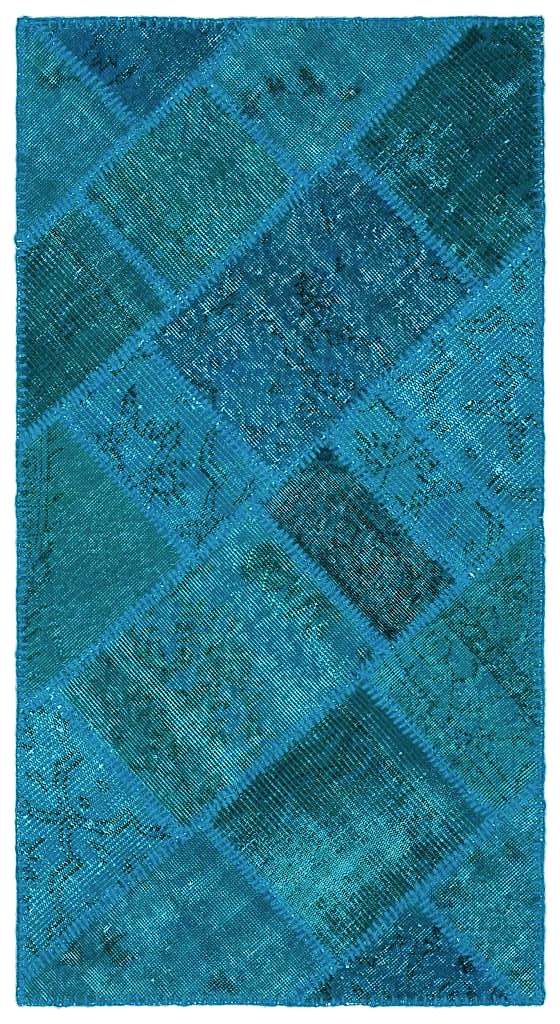Apex Patchwork Halı Turkuaz 25071 80 x 150 cm