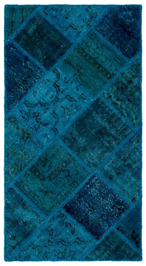 Apex Patchwork Halı Turkuaz 25072 80 x 150 cm