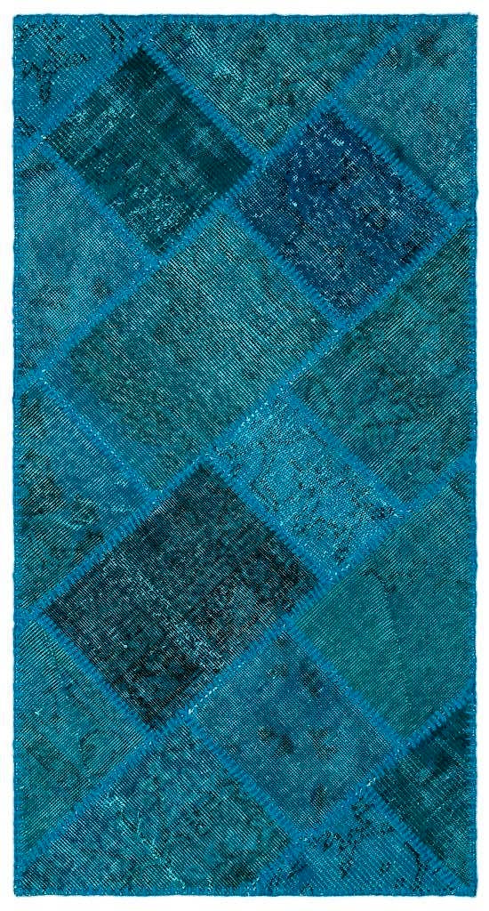 Apex Patchwork Halı Turkuaz 25075 80 x 150 cm