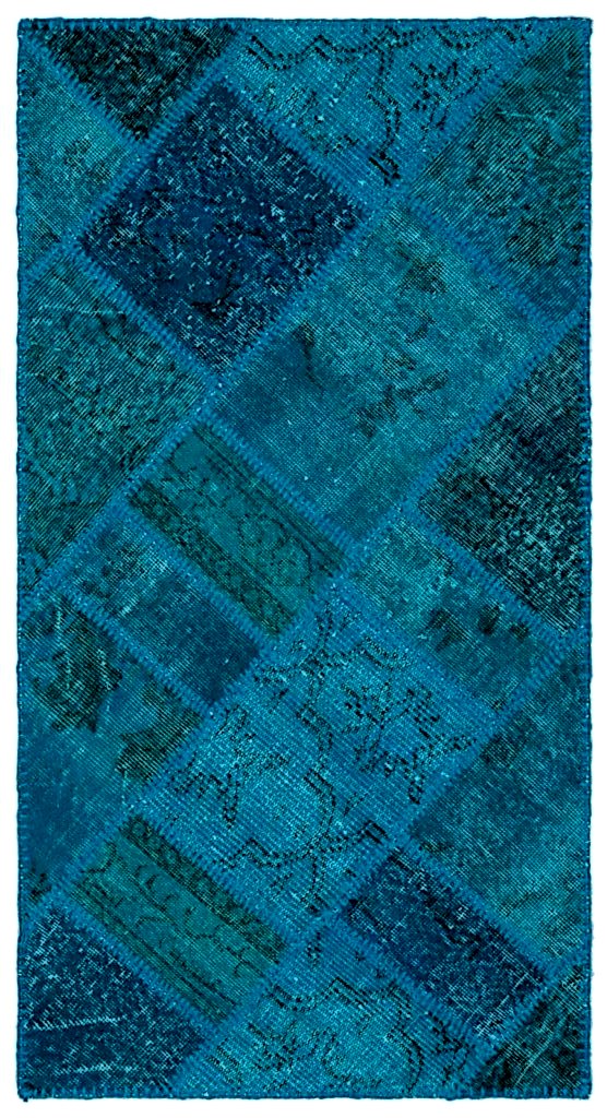 Apex Patchwork Halı Turkuaz 25076 80 x 150 cm