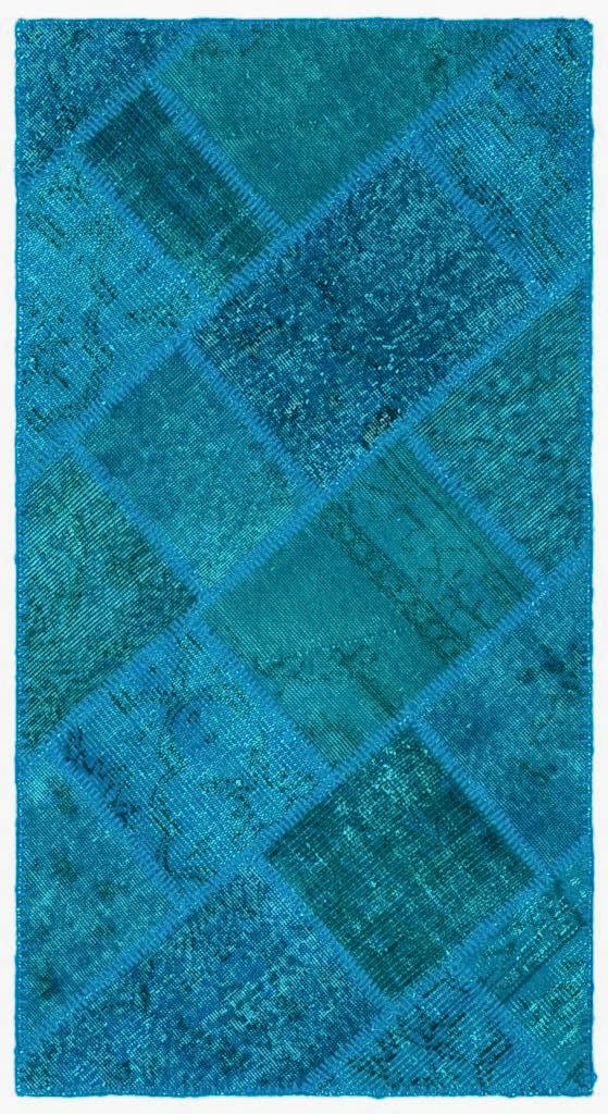 Apex Patchwork Halı Turkuaz 25078 80 x 150 cm