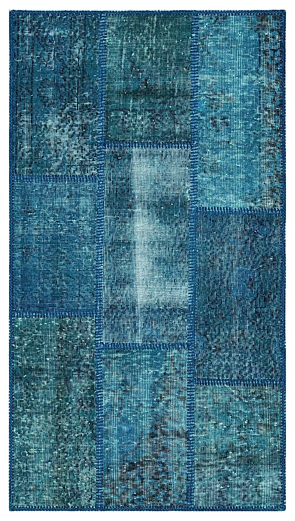 Apex Patchwork Halı Turkuaz 26125 80 x 150 cm
