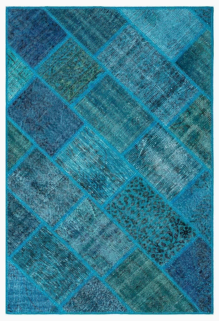 Apex Patchwork Halı Turkuaz 26252 120 x 180 cm