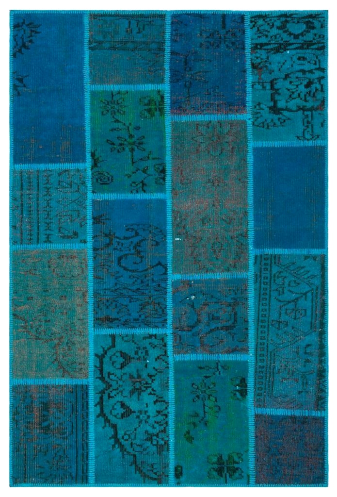 Apex Patchwork Halı Turkuaz 26606 120 x 180 cm