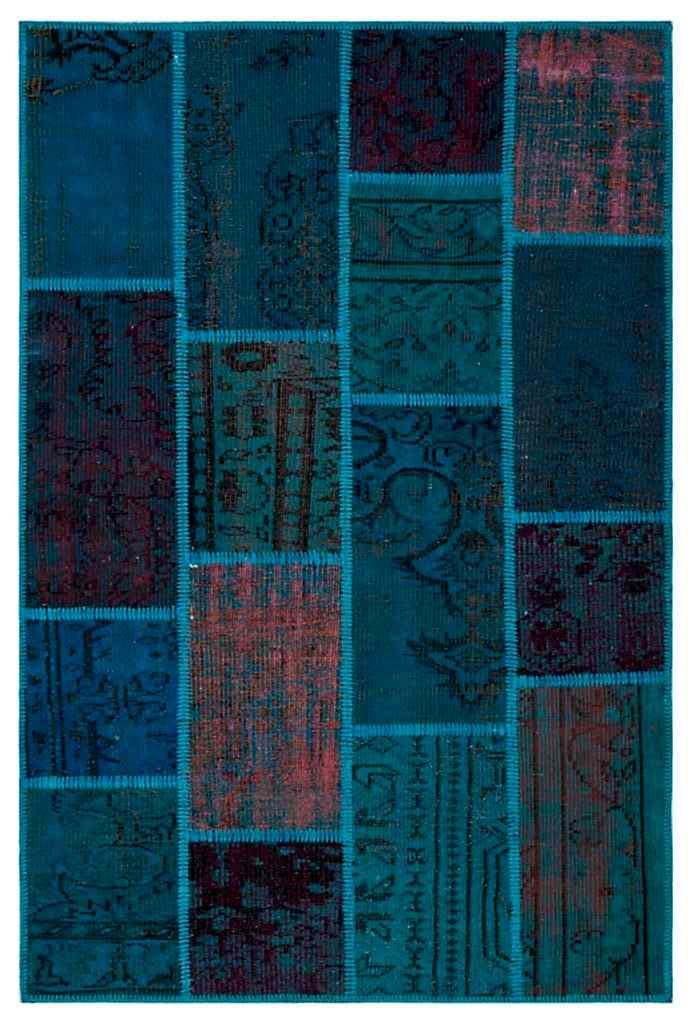 Apex Patchwork Halı Turkuaz 26690 120 x 180 cm