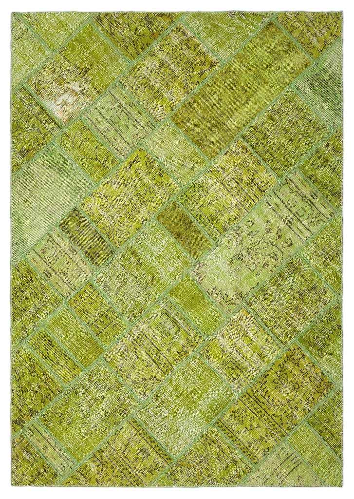 Apex Patchwork Halı Yeşil 20950 161 x 231 cm