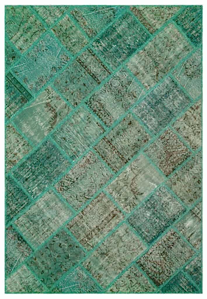 Apex Patchwork Halı Yeşil 21468 162 x 231 cm