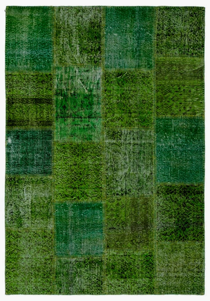Apex Patchwork Halı Yeşil 24907 160 x 230 cm
