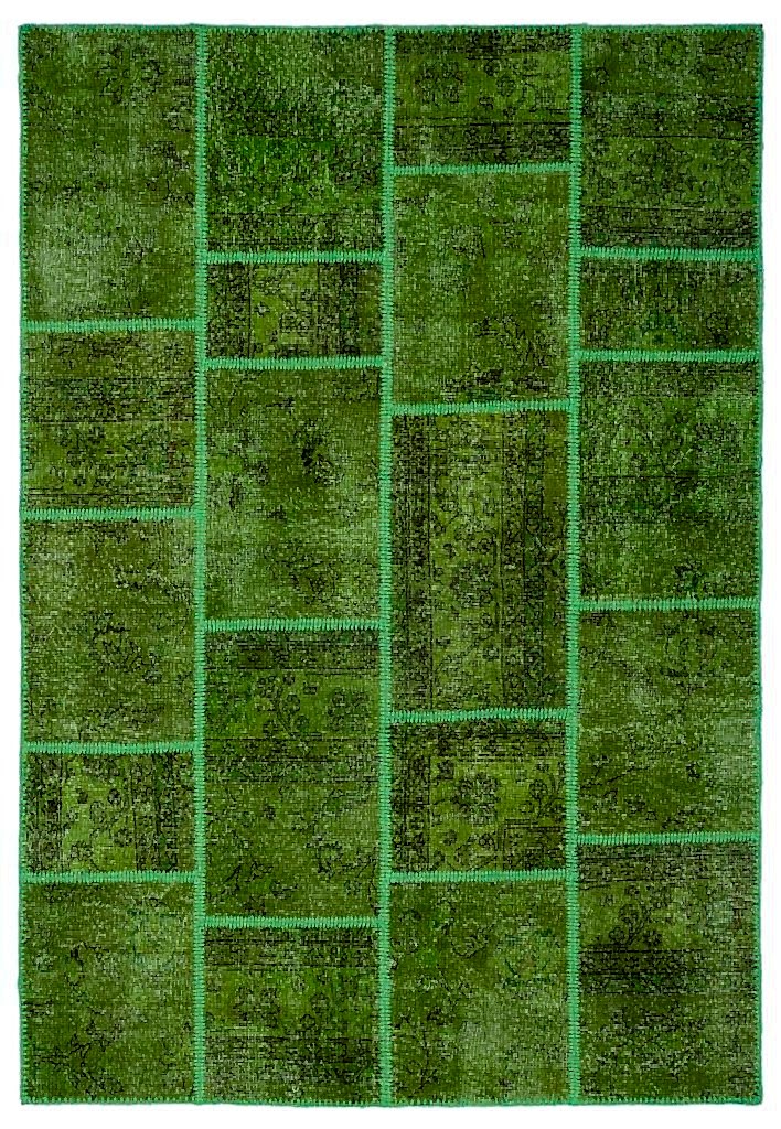 Apex Patchwork Halı Yeşil 24949 160 x 230 cm