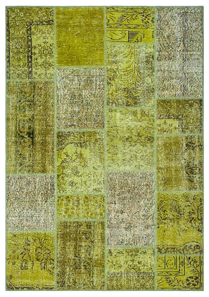 Apex Patchwork Halı Yeşil 26295 160 x 230 cm